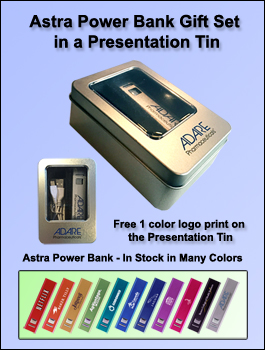 Astra Power Bank in a Presentation Tin